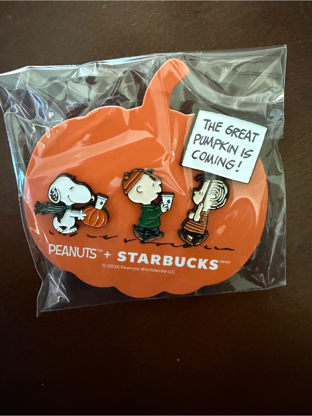 Starbucks x Peanuts Pumpkin 2026 Collector's Pin Set